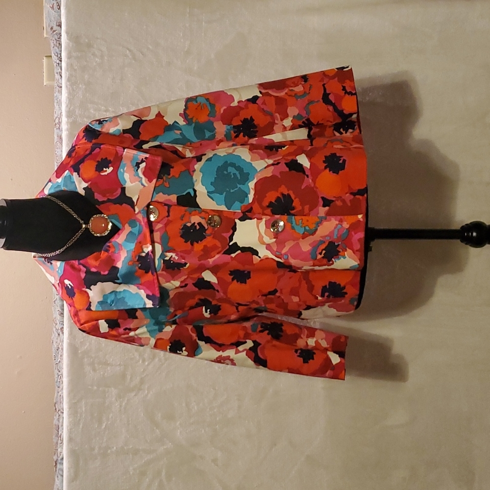 Rafaella Studio Blazer Sz XL Beautiful Portrait Collar